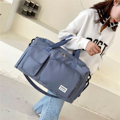 Sport Duffle Bag with Multiple Compartments and Shoe Section