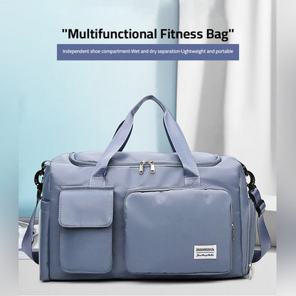 Sport Duffle Bag with Multiple Compartments and Shoe Section