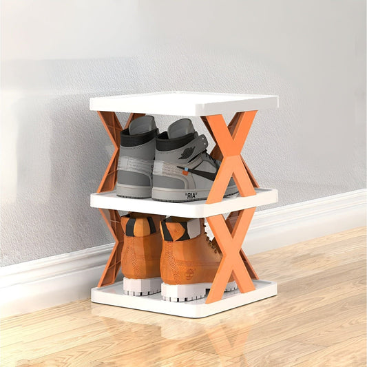 Foldable Multi-Shoe Organizer Rack – Space-Saving Shoe Storage Solution