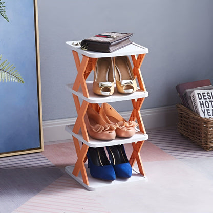 Foldable Multi-Shoe Organizer Rack – Space-Saving Shoe Storage Solution