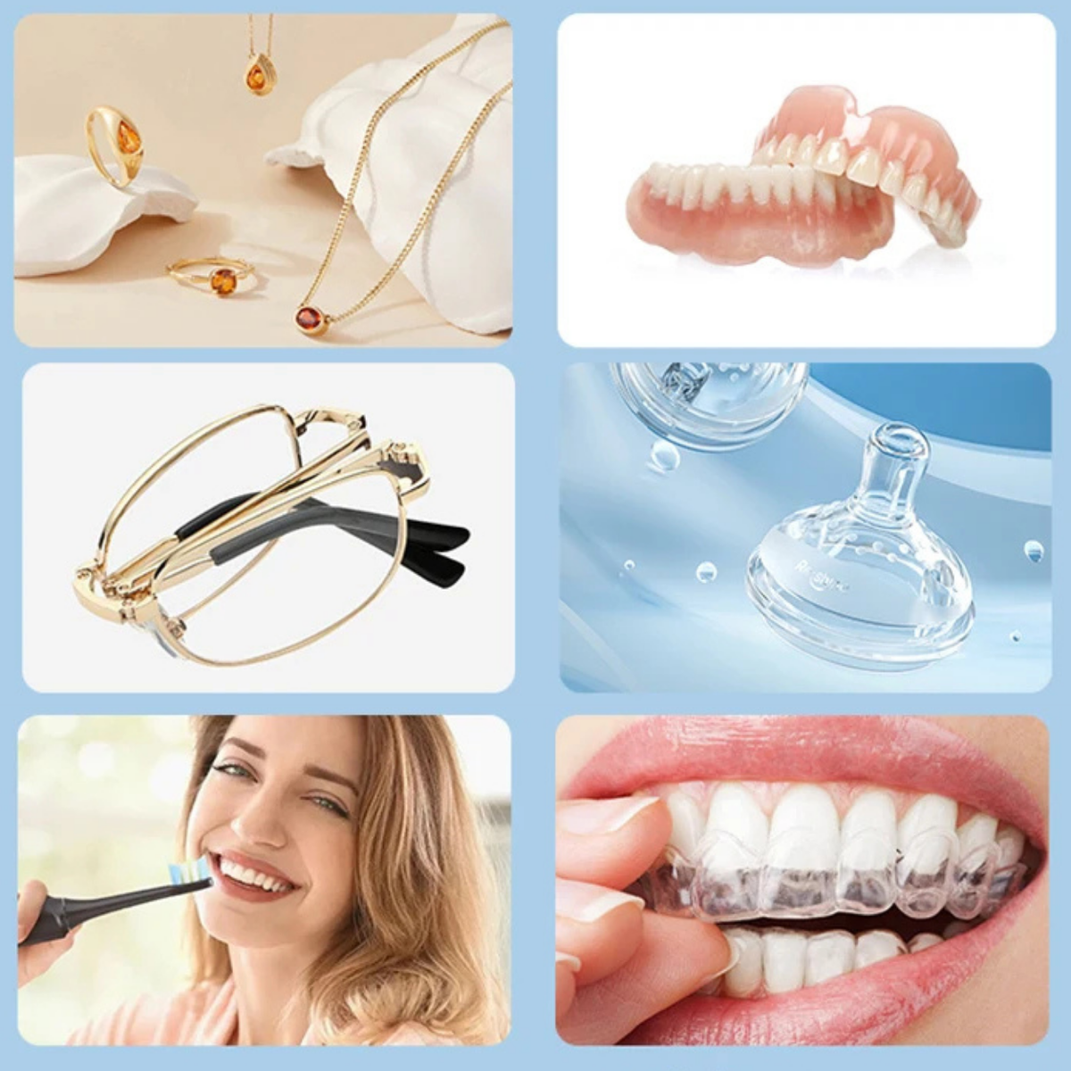 Ultrasonic Jewelry and Glasses Cleaner – High-Efficiency Device