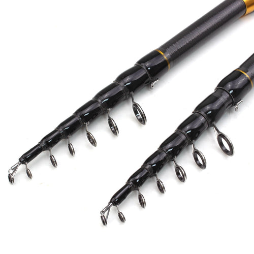 Telescopic Fishing Rod - Portable Carbon Fiber Spinning Pole