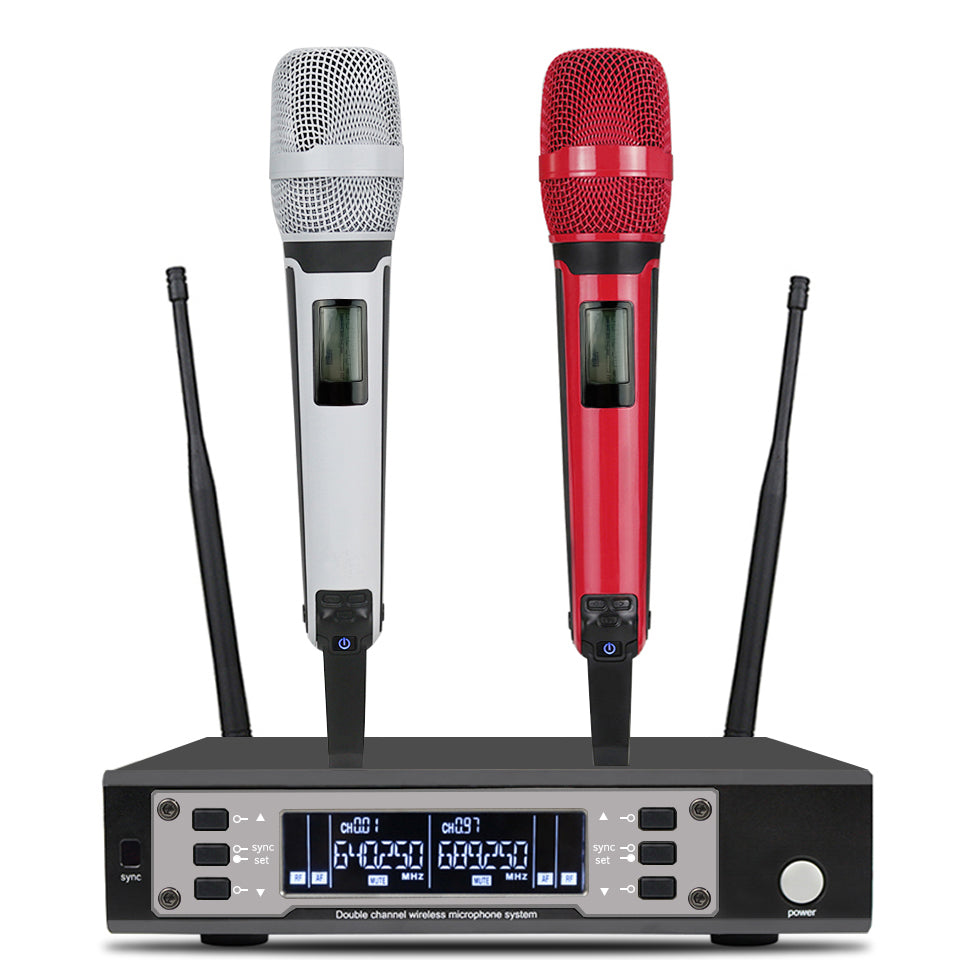 Dual Wireless Microphone System – Professional UHF Sound Quality