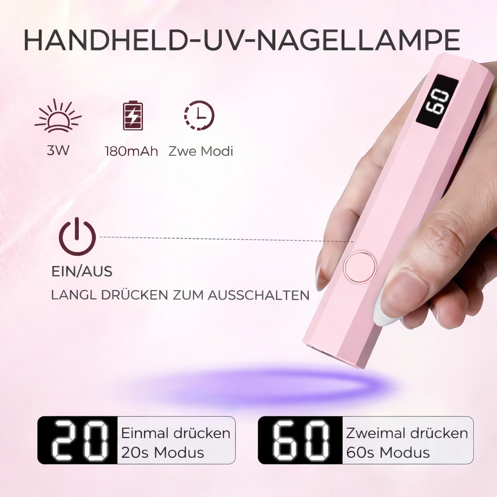 Portable UV LED Nail Dryer | Quick Curing & Flawless Finish