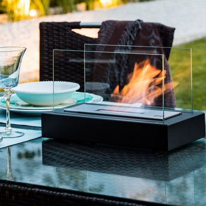 Portable Tabletop Fireplace for Bioethanol Fuel