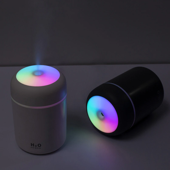WhisperCool Humidifier 300ml | Silent Operation with LED Glow