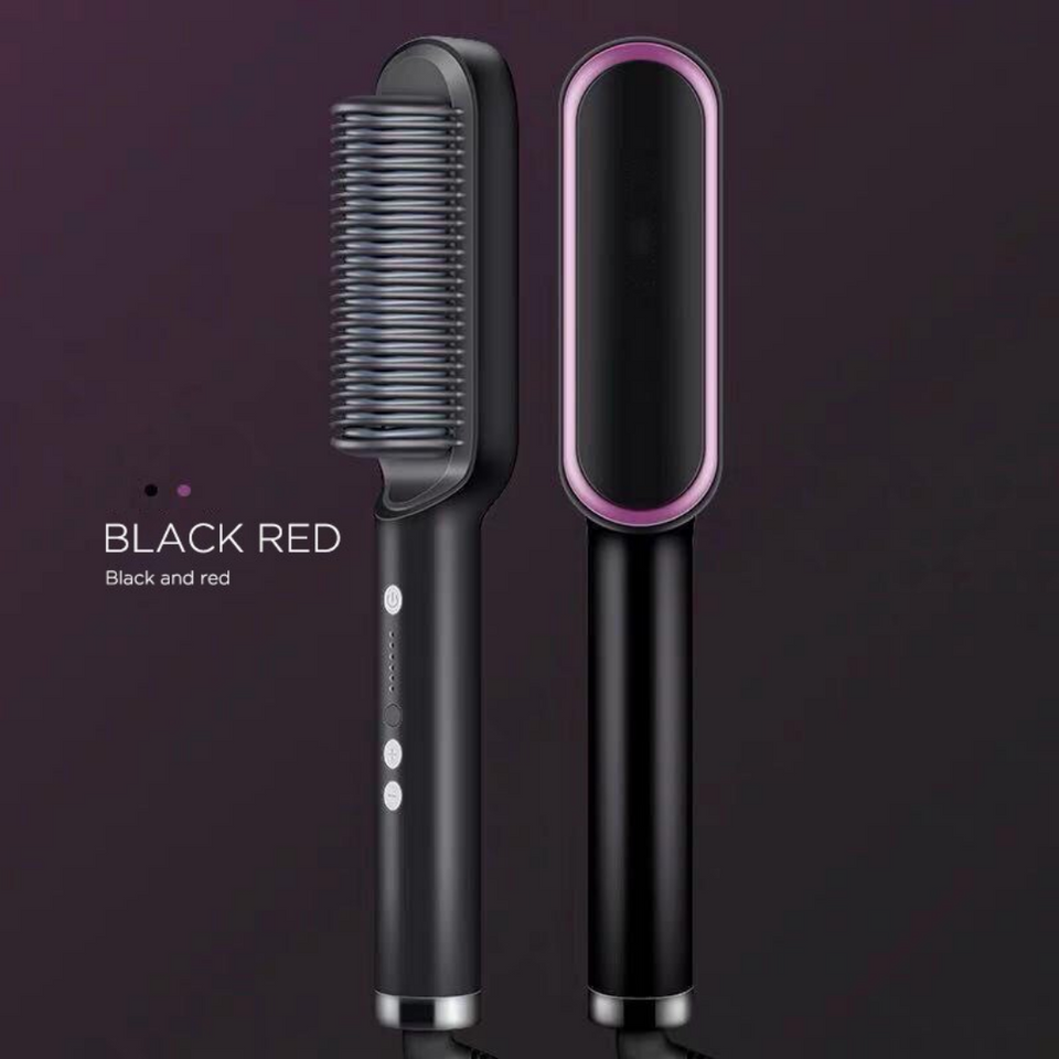 GlamourPro™ 2-in-1 Hair Brush and Straightener
