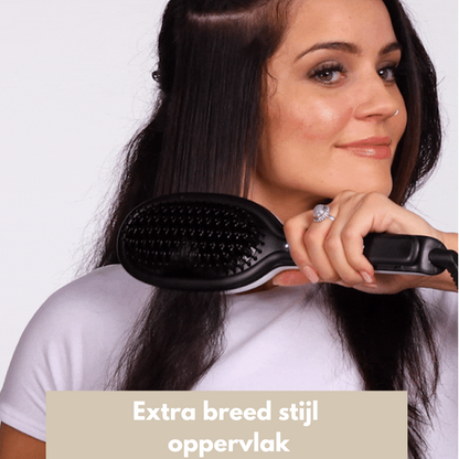 SleekEase Ceramic Hair Straightening Brush