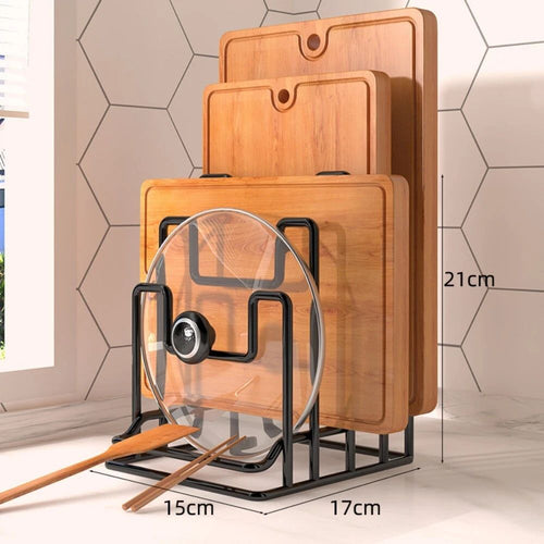 Smart Organizing Rack for Pots and Cutting Boards