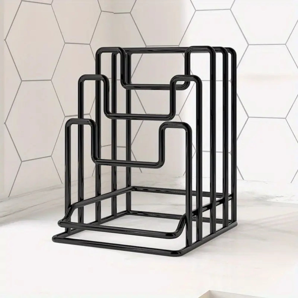 Smart Organizing Rack for Pots and Cutting Boards