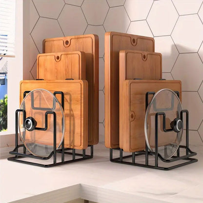 Smart Organizing Rack for Pots and Cutting Boards