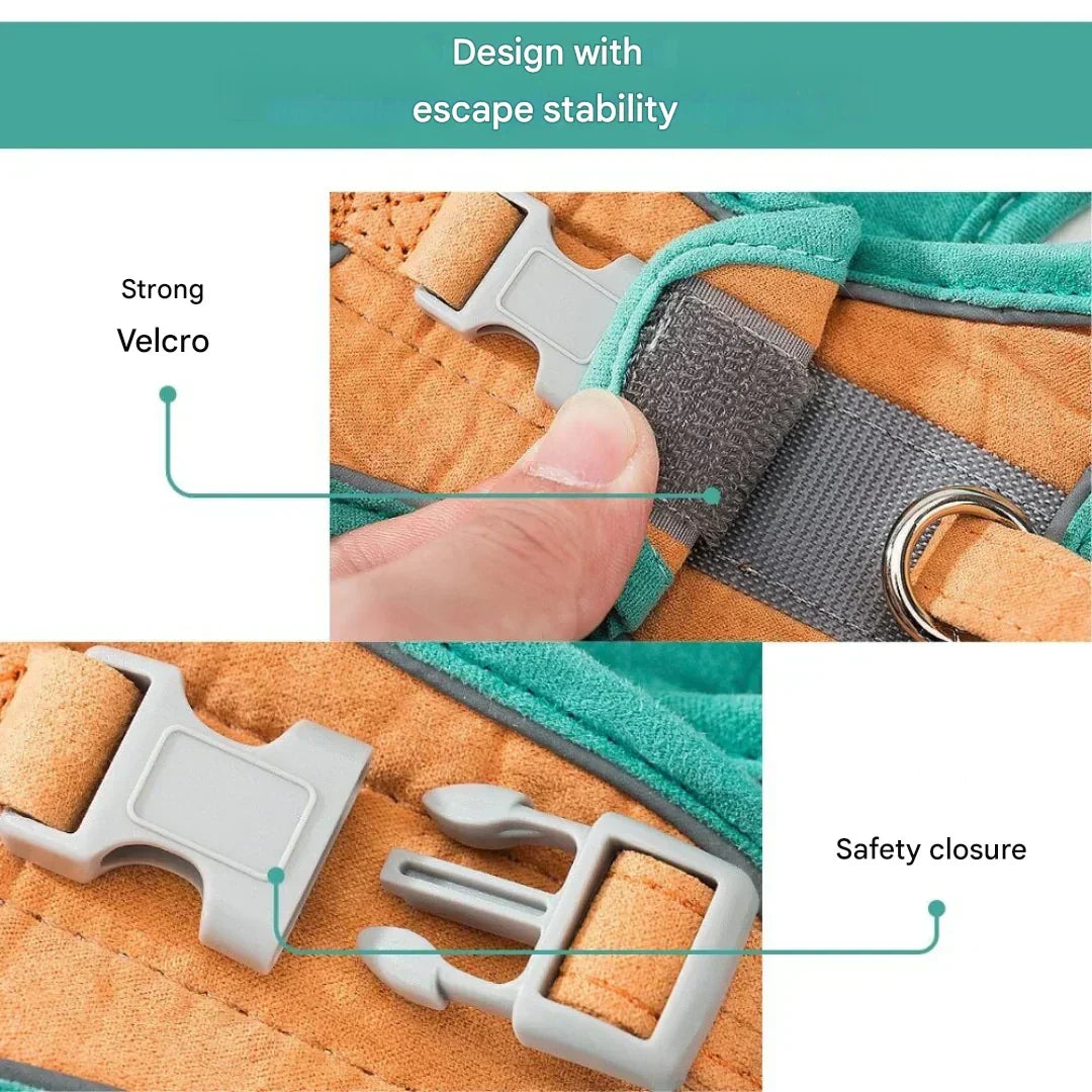 Adjustable Reflective Cat Harness with Leash for Adventurous Pets