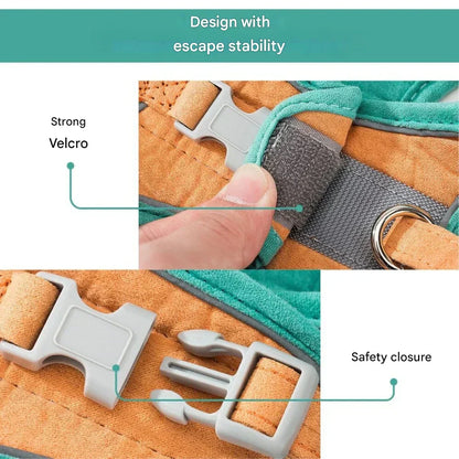Adjustable Reflective Cat Harness with Leash for Adventurous Pets