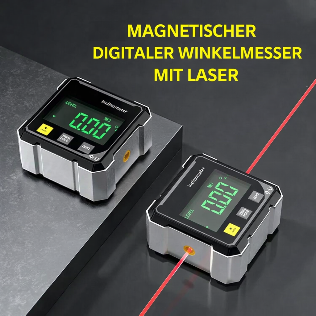 PrecisionPro Laser Level | Magnetic Digital Angle Finder