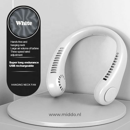 Portable Rechargeable Neck Fan for Instant Cooling Refreshment