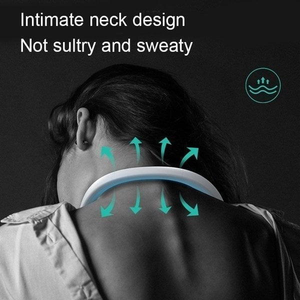 Portable Rechargeable Neck Fan for Instant Cooling Refreshment