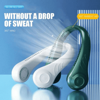 Portable Rechargeable Neck Fan for Instant Cooling Refreshment