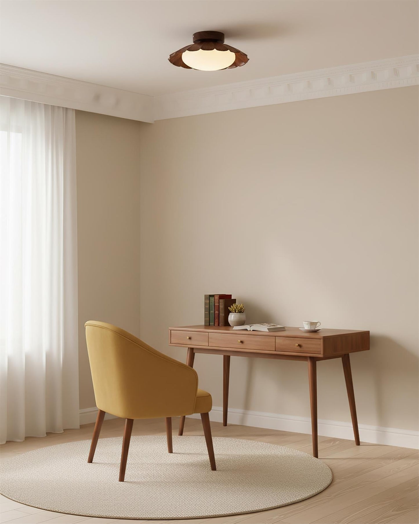 Modern Ceiling Lights with Scalloped Design for Elegant Interiors