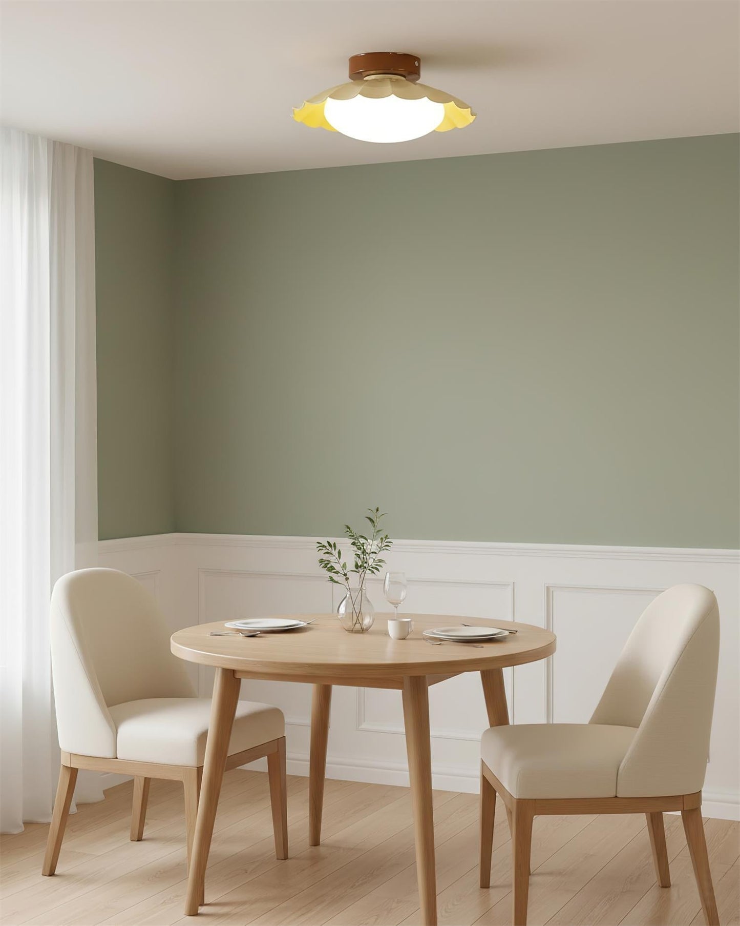 Modern Ceiling Lights with Scalloped Design for Elegant Interiors
