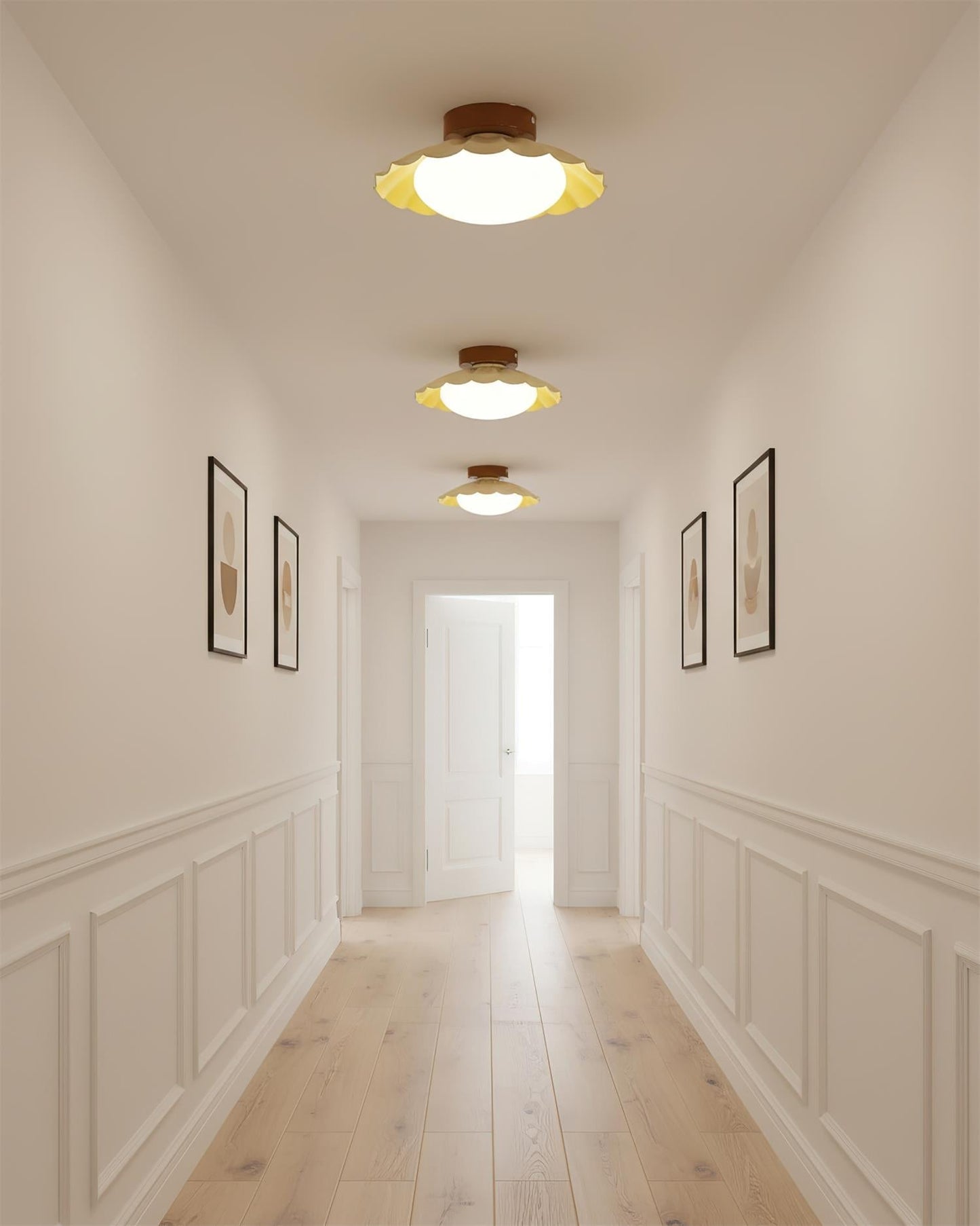 Modern Ceiling Lights with Scalloped Design for Elegant Interiors