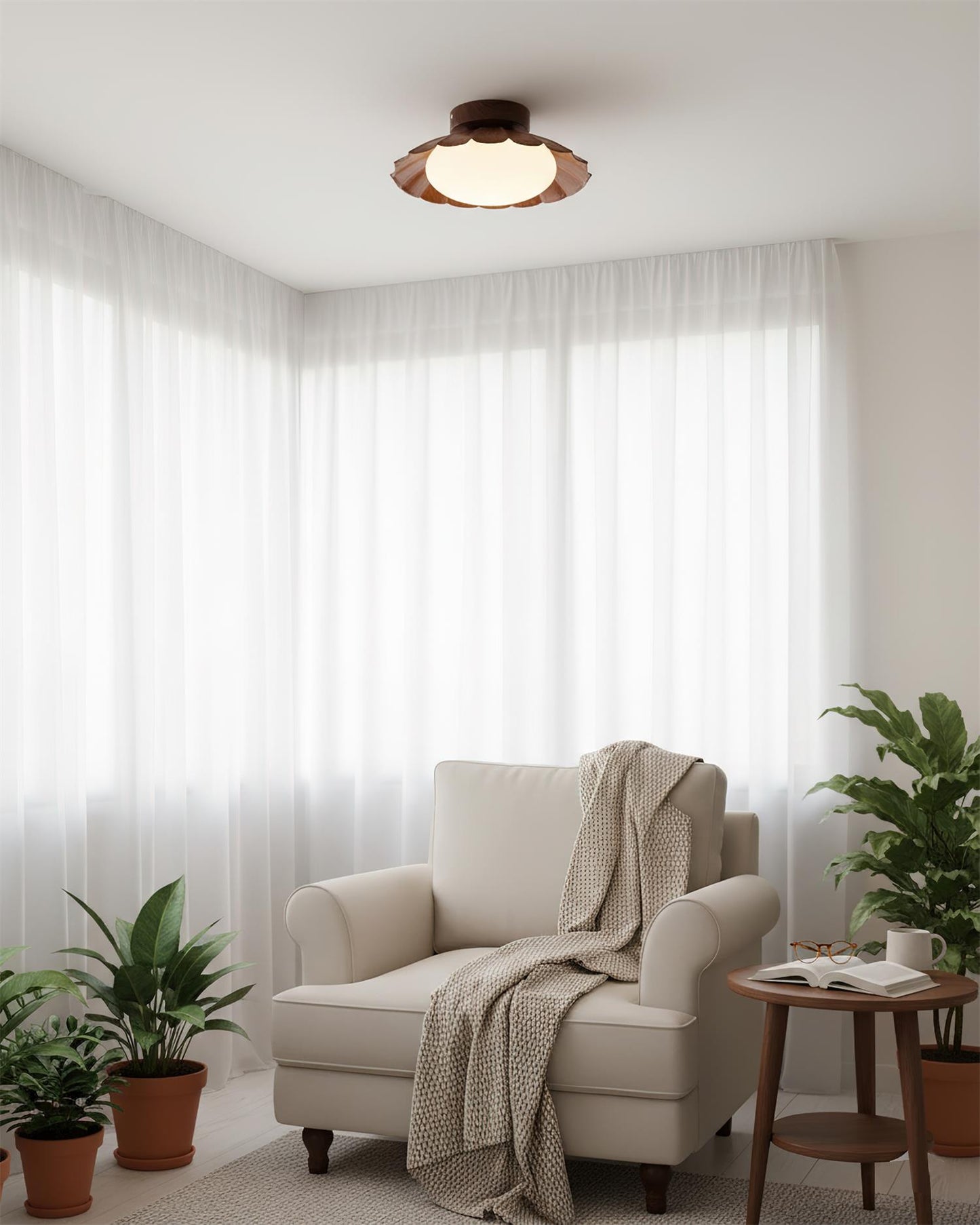Modern Ceiling Lights with Scalloped Design for Elegant Interiors