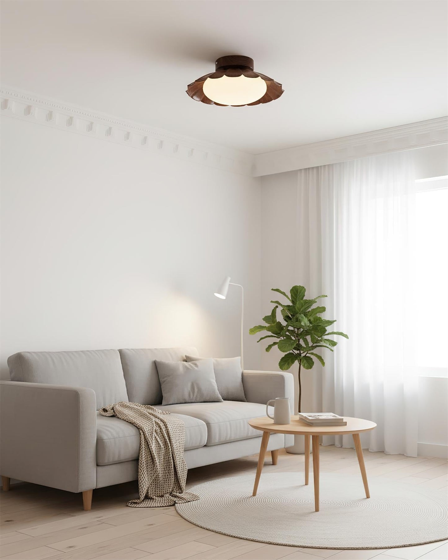 Modern Ceiling Lights with Scalloped Design for Elegant Interiors