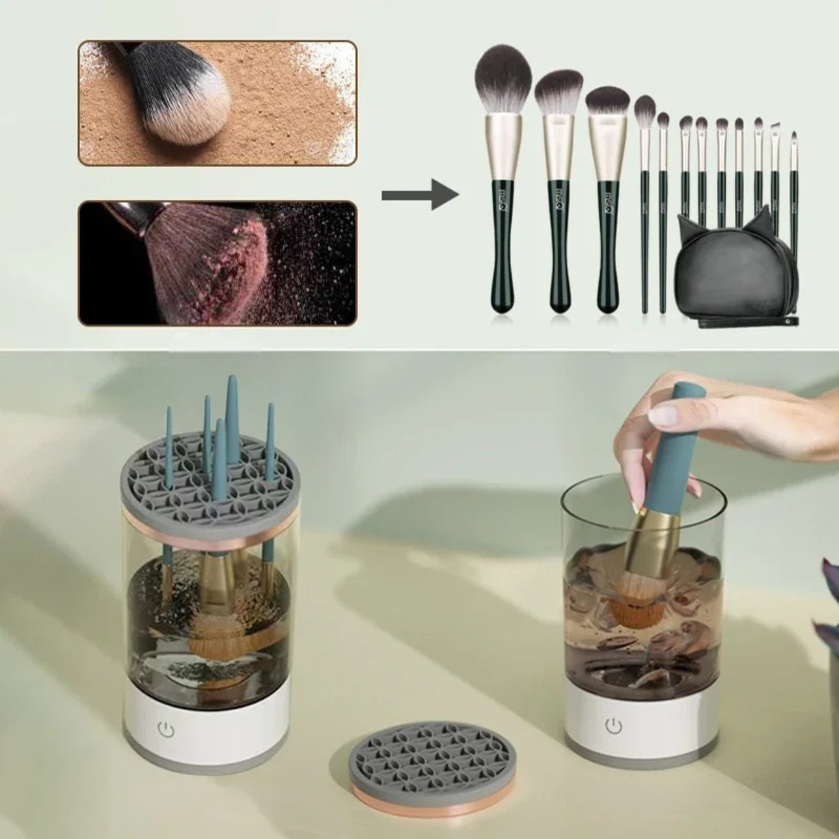 Makeup Brush Ultrasonic Cleaning Device