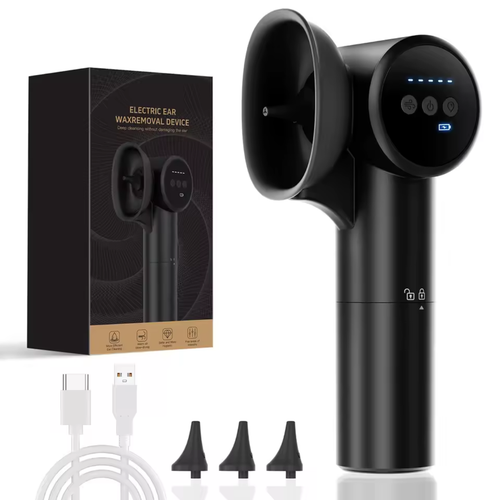 Heated Ear Cleaning Device with Air and Water Spray Function