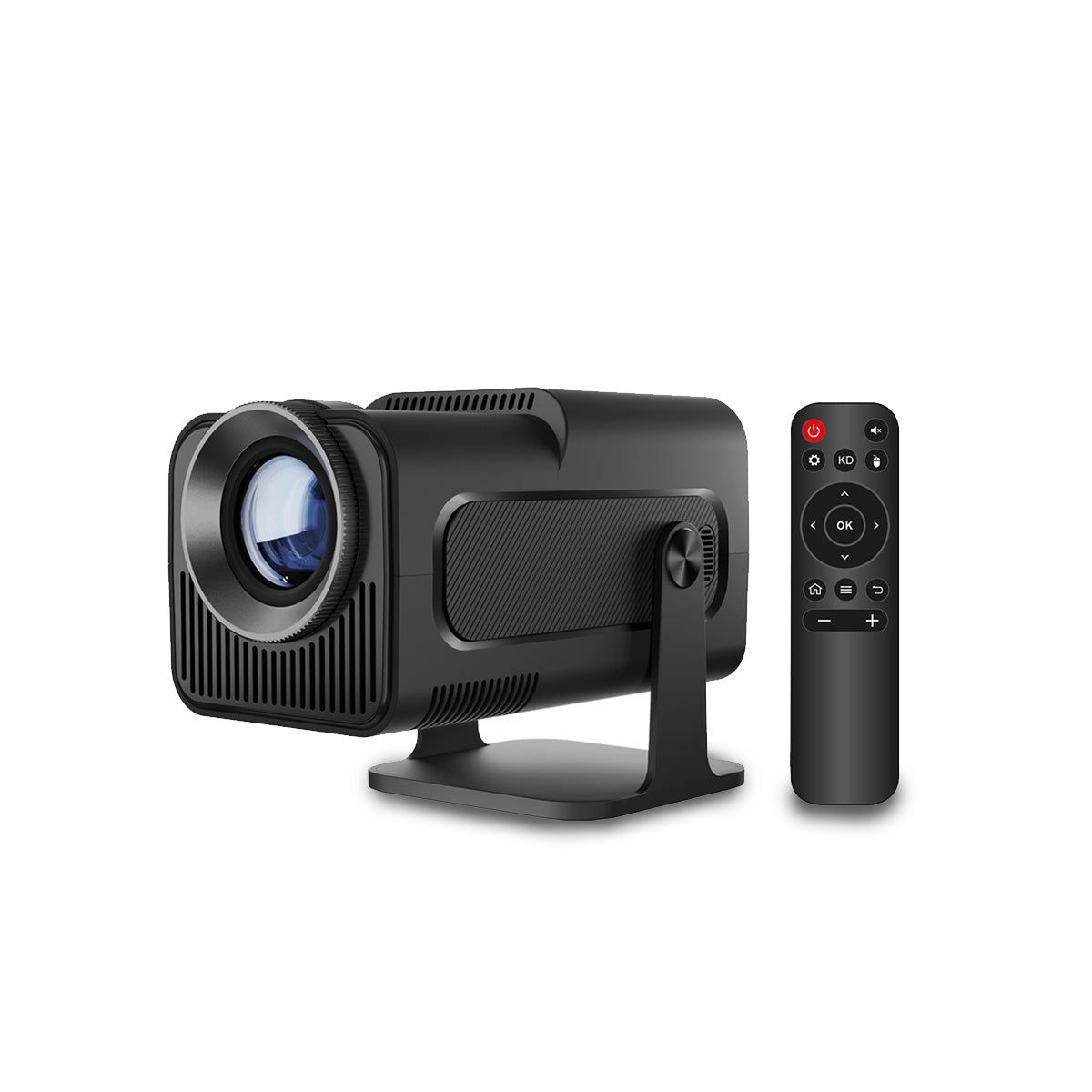 4K Mini Projector for Home Theater – Portable Design with 180° Rotation