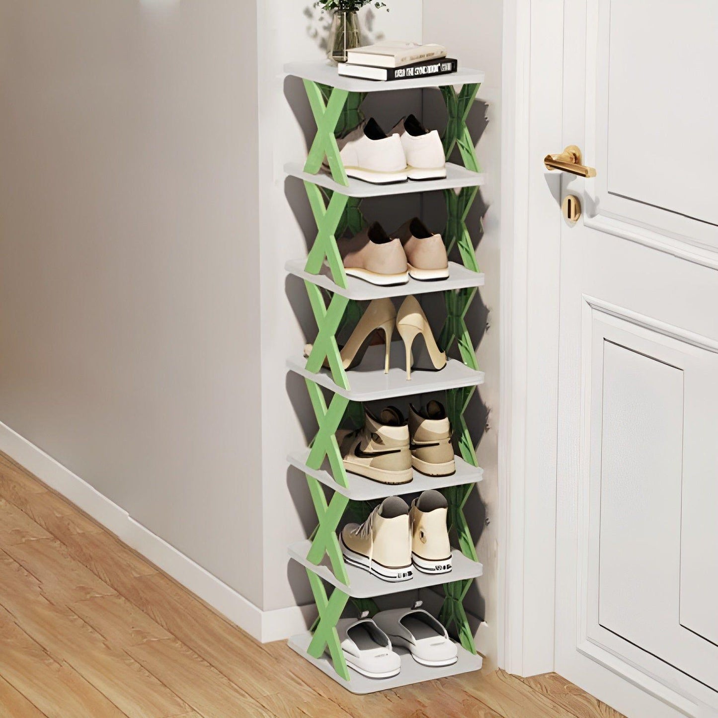 Adjustable Shoe Rack with 3 to 7 Tiers | Space-Saving Organizer