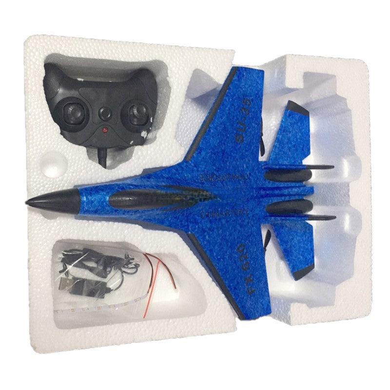 Kids' Foam Airplane Toy with RC Remote Control