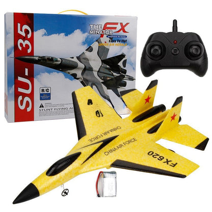 Kids' Foam Airplane Toy with RC Remote Control