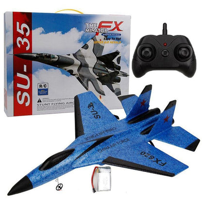 Kids' Foam Airplane Toy with RC Remote Control