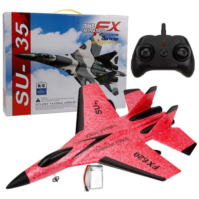 Kids' Foam Airplane Toy with RC Remote Control
