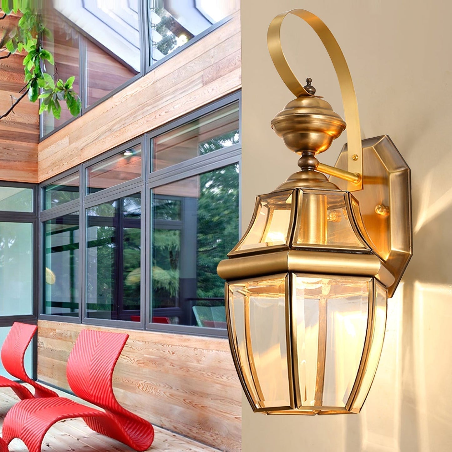 Outdoor Wall Lantern Light - Retro Design, IP65 Waterproof