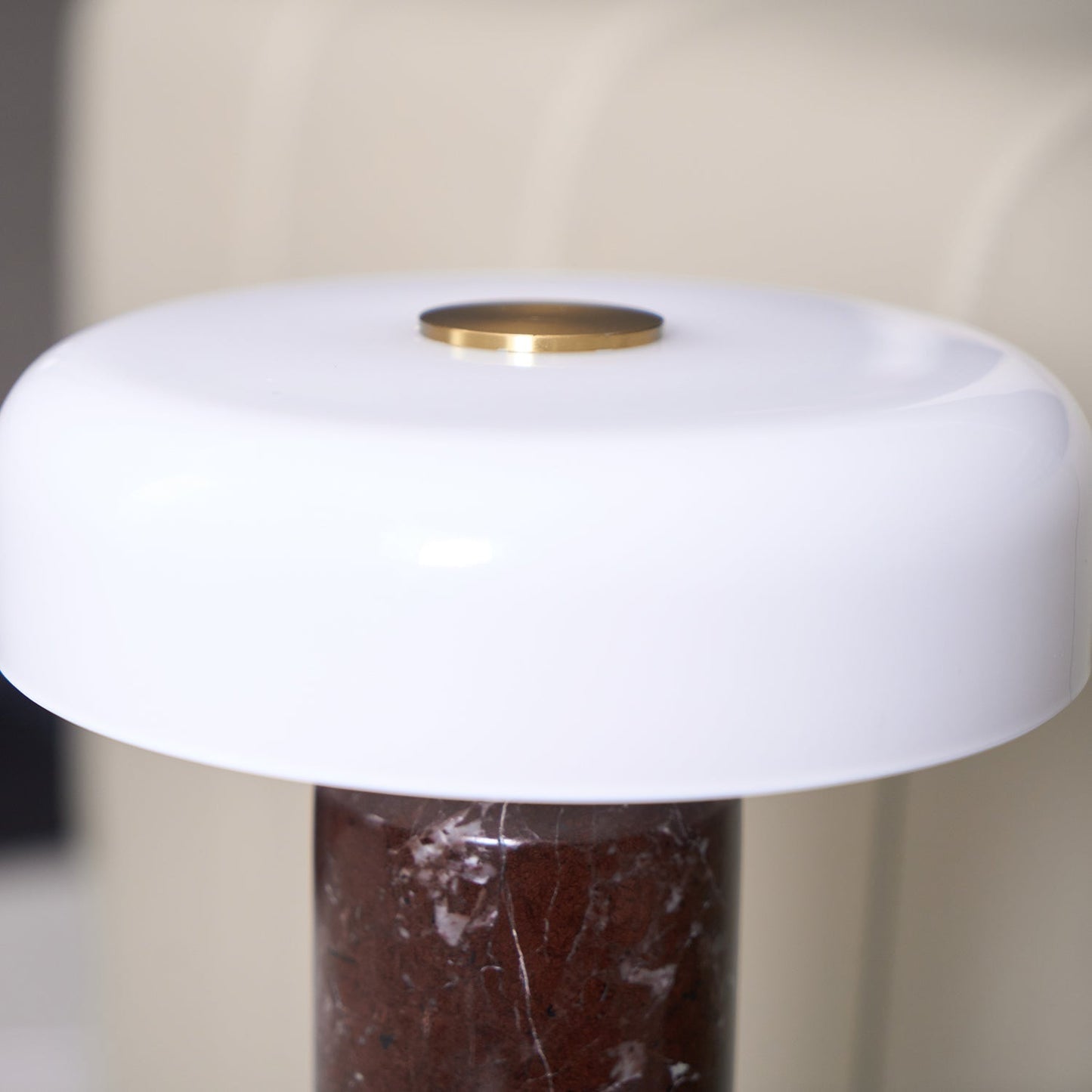 LED Touch-Control Table Lamps with Contemporary Marble Base