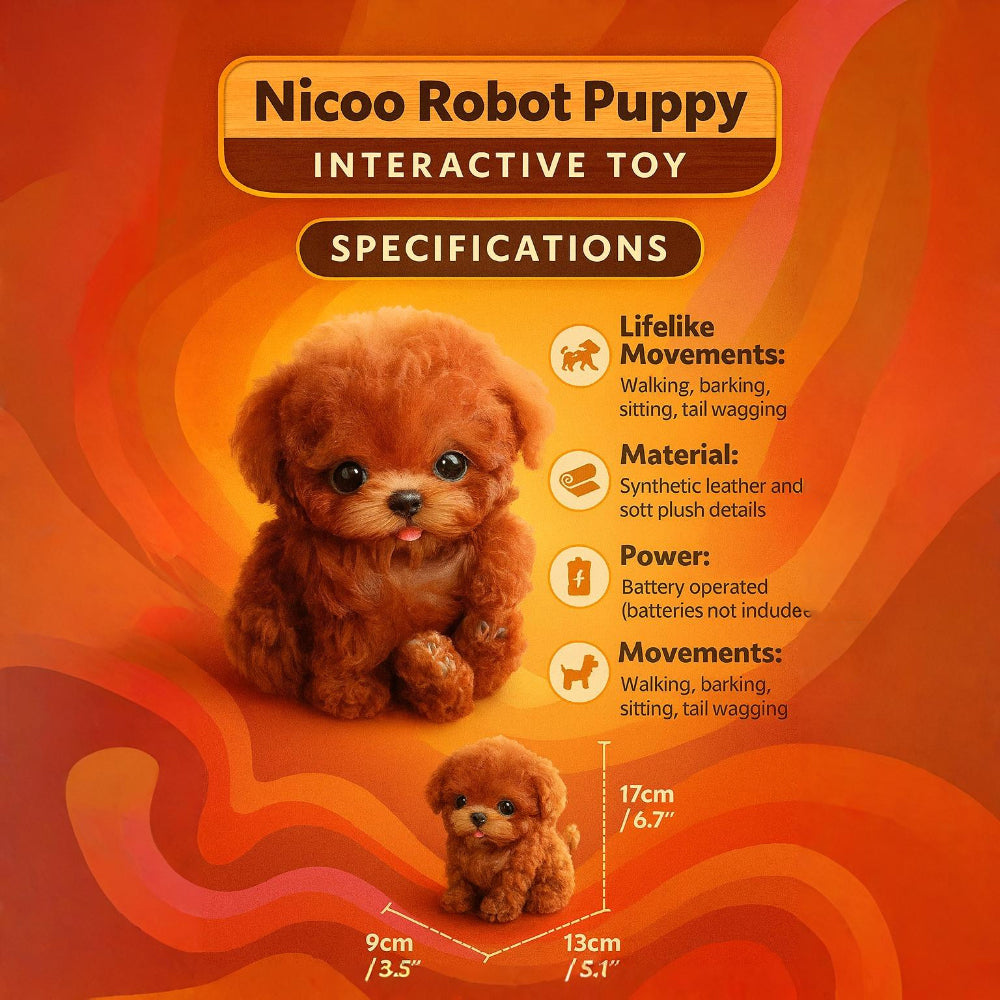 Smart Interactive Puppy Toy with Lifelike Features