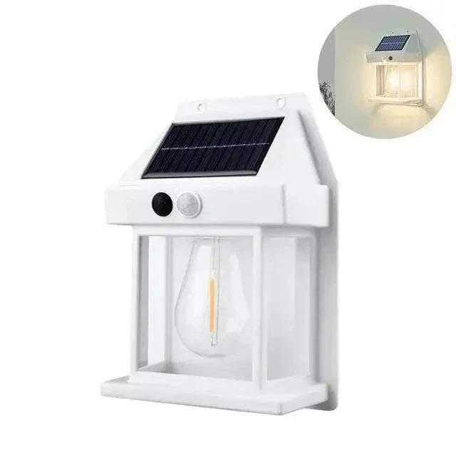 Outdoor Solar Wall Lantern – LED Light with Motion Sensor