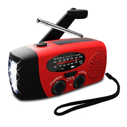 EcoSmart Emergency Weather Radio with Hand Crank and Solar Power
