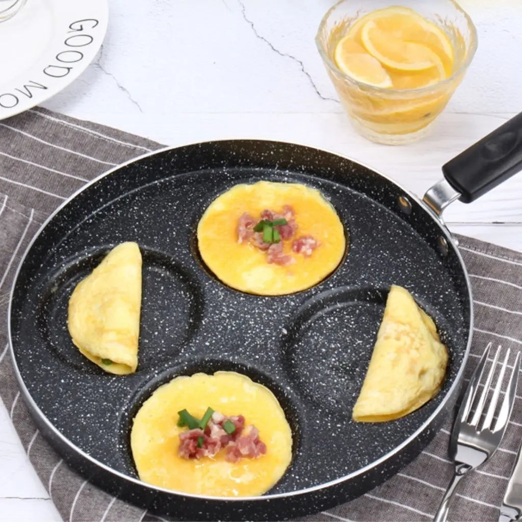 Multi-Cup Skillet for Pancakes and Eggs – Nonstick Breakfast Pan