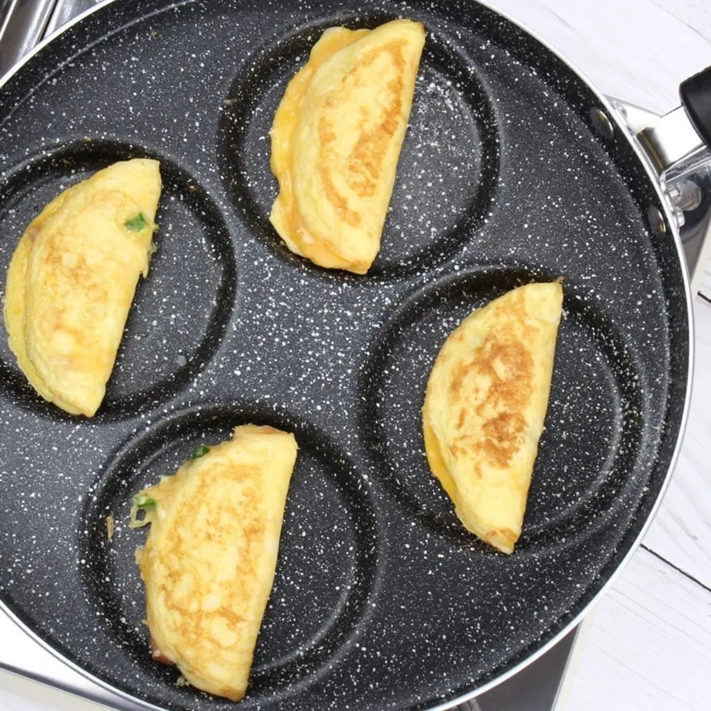 Multi-Cup Skillet for Pancakes and Eggs – Nonstick Breakfast Pan