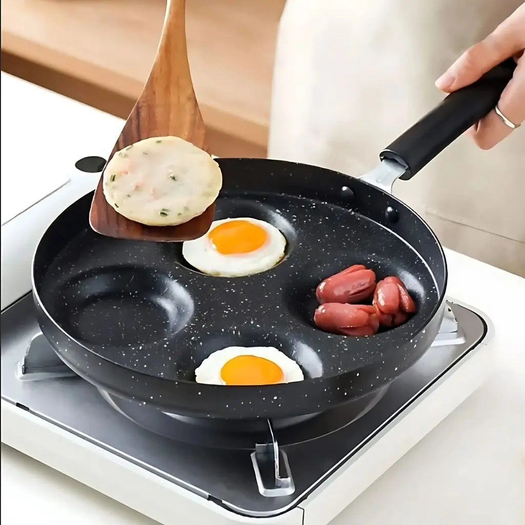 Multi-Cup Skillet for Pancakes and Eggs – Nonstick Breakfast Pan