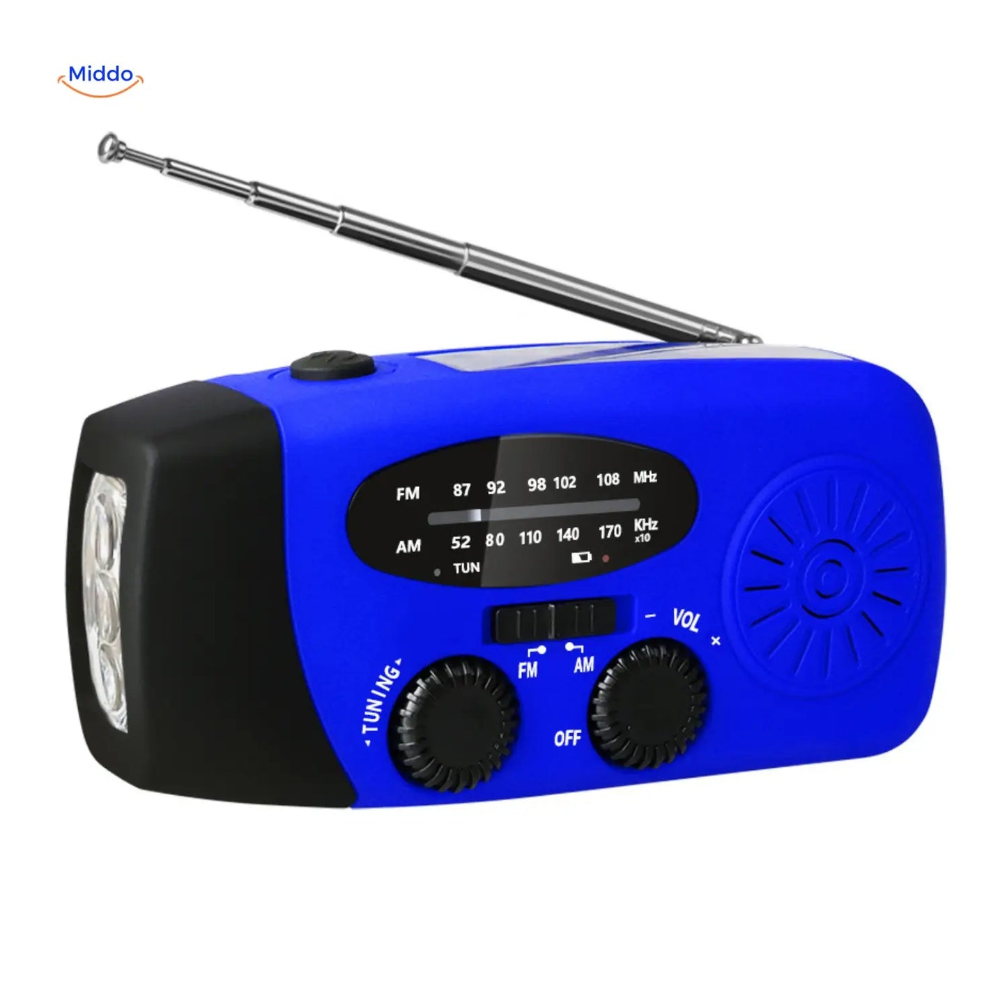 Multi-Function Solar Lamp | Flashlight, Reading Light, Compass & Solar Rechargeable for Adventures