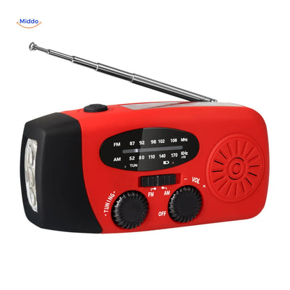 Multi-Function Solar Lamp | Flashlight, Reading Light, Compass & Solar Rechargeable for Adventures