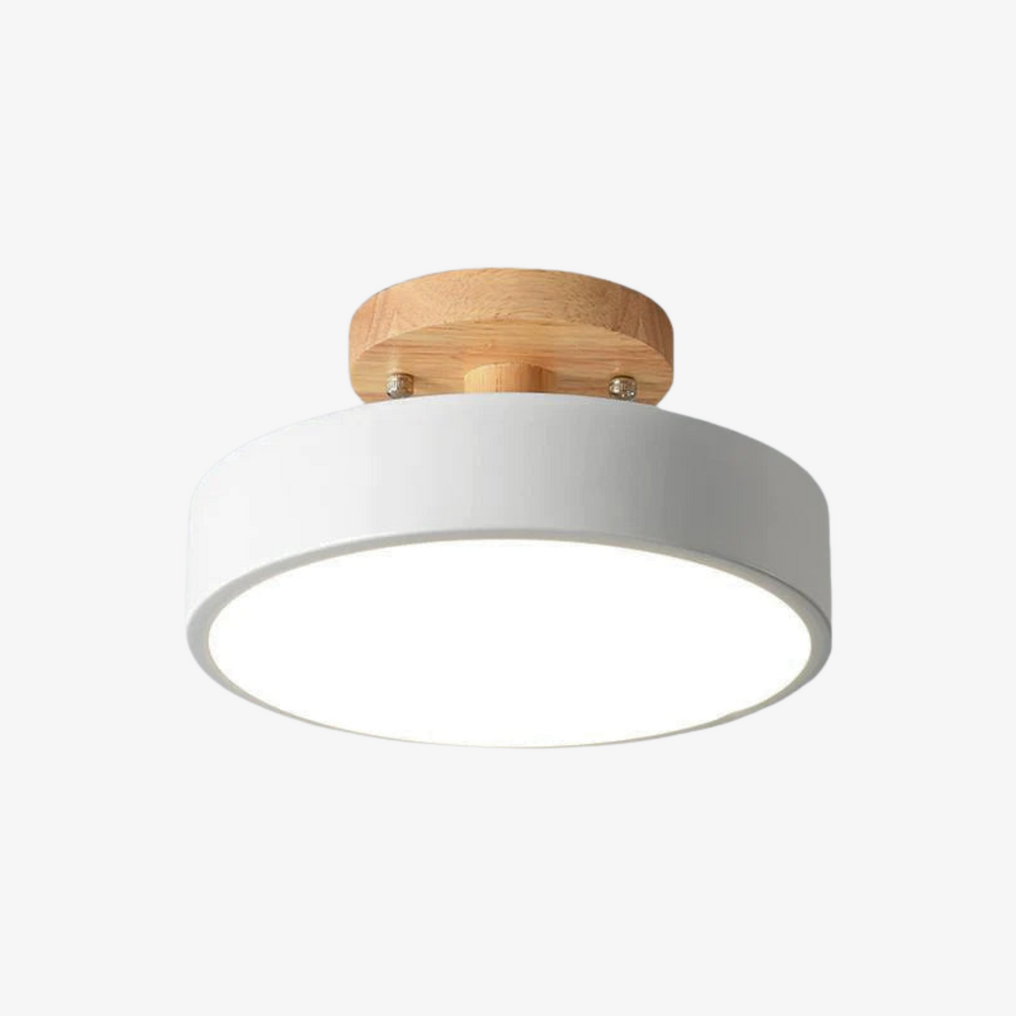 Scandinavian Style Wooden Ceiling Light Fixture with LED