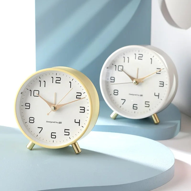 Contemporary Scandinavian Silent Table Clock