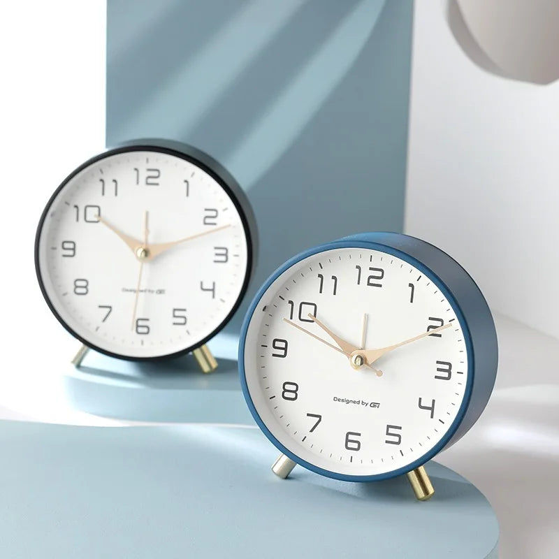 Contemporary Scandinavian Silent Table Clock