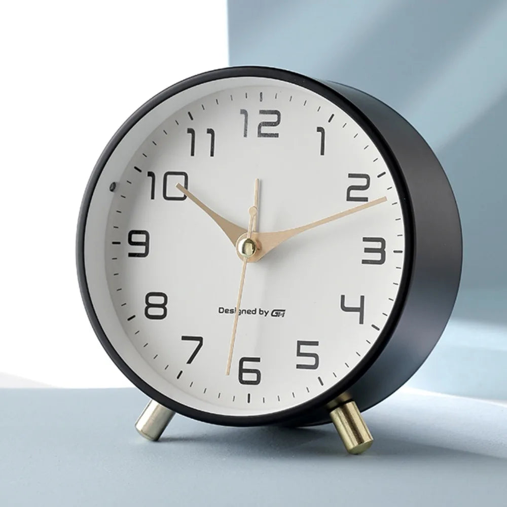 Contemporary Scandinavian Silent Table Clock
