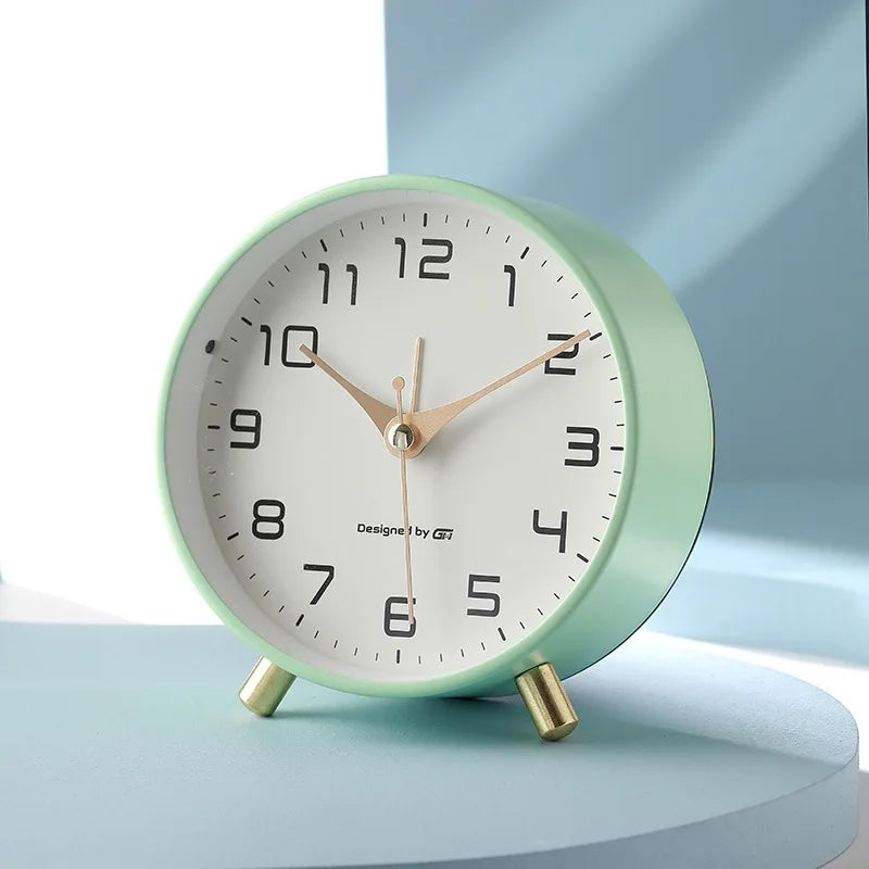 Contemporary Scandinavian Silent Table Clock