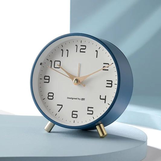 Contemporary Scandinavian Silent Table Clock
